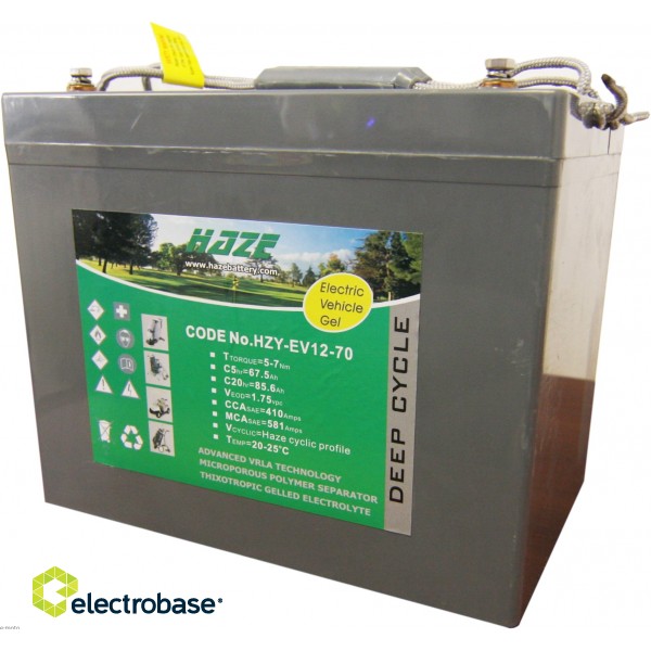 Gel (GEL) battery 12V 86Ah | 260x168x211mm | 24.20kg