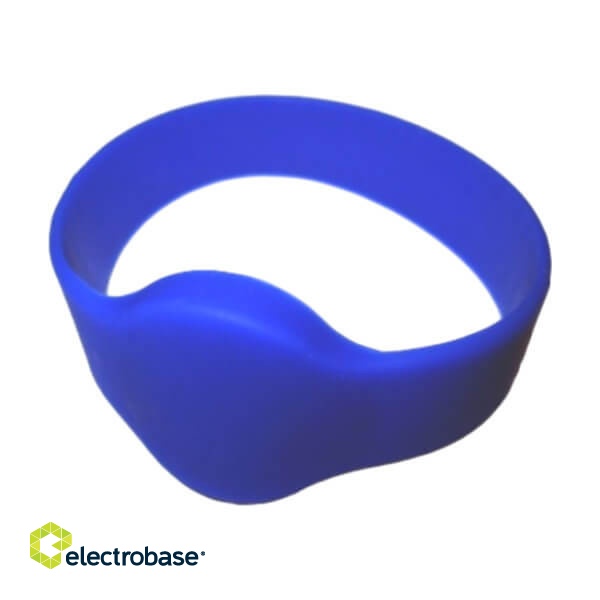 IL-10D54EB, EM-Marine (TK4100) OD54mm silicone wristband tag, blue, 125 kHz