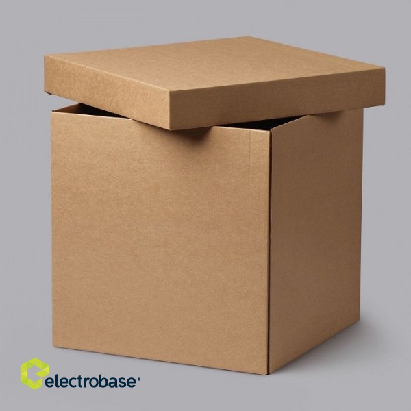 Mikro gofrētā kartona kastītes 250x250x250mm ar vāku, brūnas, 14E 2