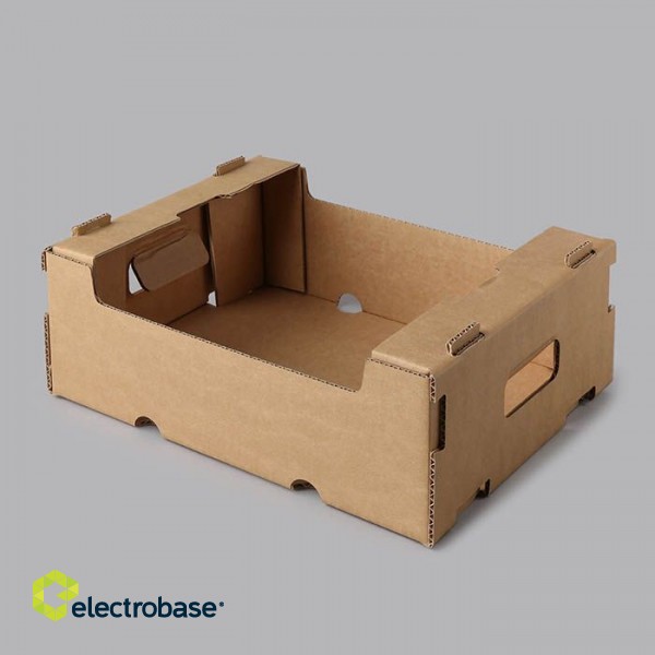 Gofrētā kartona kastes 370x275x130mm, brūnas, iepakojumā 20gab. 4