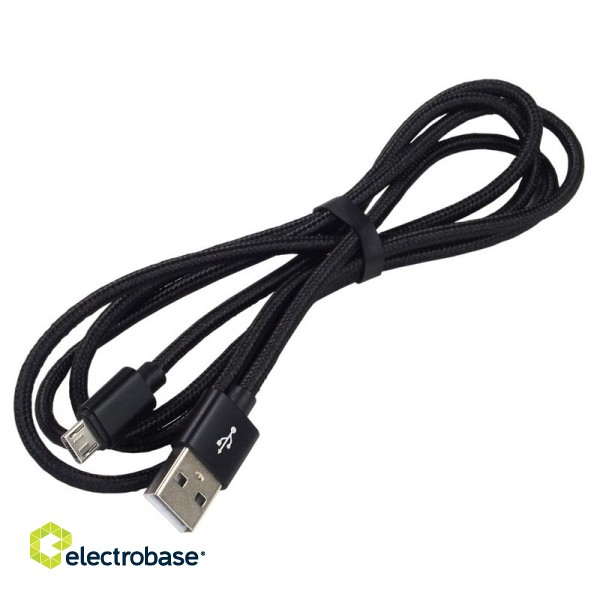 USB mikro B vads / USB A 2.0m everActive CBB-2MB 2.4A iepakojumā 1 gb. 4