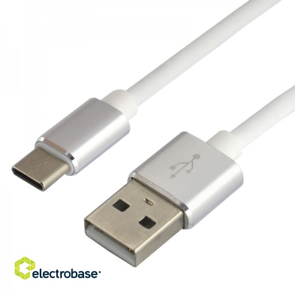 USB-C 3.0 male / USB A male 1.5m everActive CBS-1.5CW 3.0A melns iepakojumā 1 gb. 2