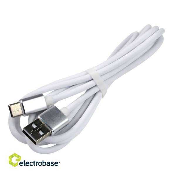 USB-C 3.0 male / USB A male 1.5m everActive CBS-1.5CW 3.0A melns iepakojumā 1 gb. 3
