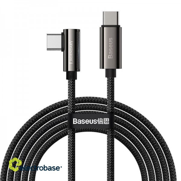 Cable USB-C PD 2.0 angled 200cm Baseus CATCS-A01 Quick Charge 3.0 5A with support for fast charging 3