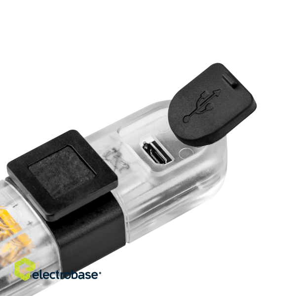 Velosipēdu lukturu komplekts ar akumualtoriem | USB kabelis | IPX4 2