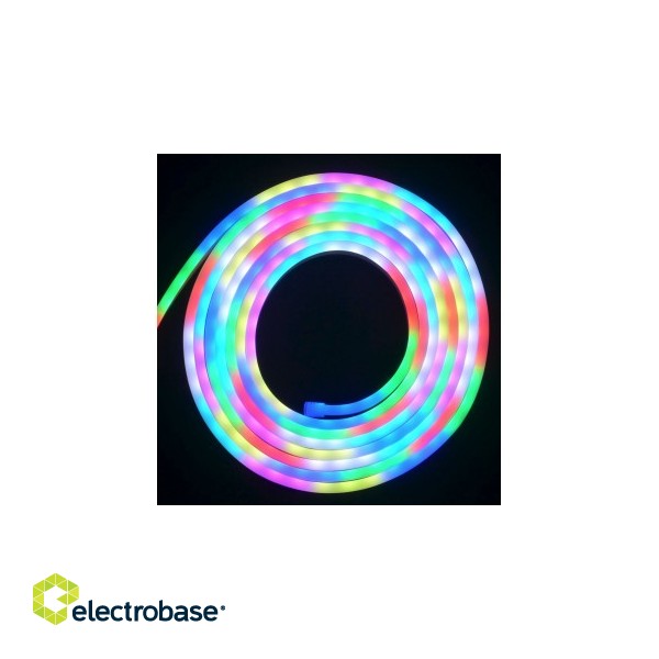 Colorful RGB LED NEON FLEX tape set, 5m, 24W RGB, IP44, 220V