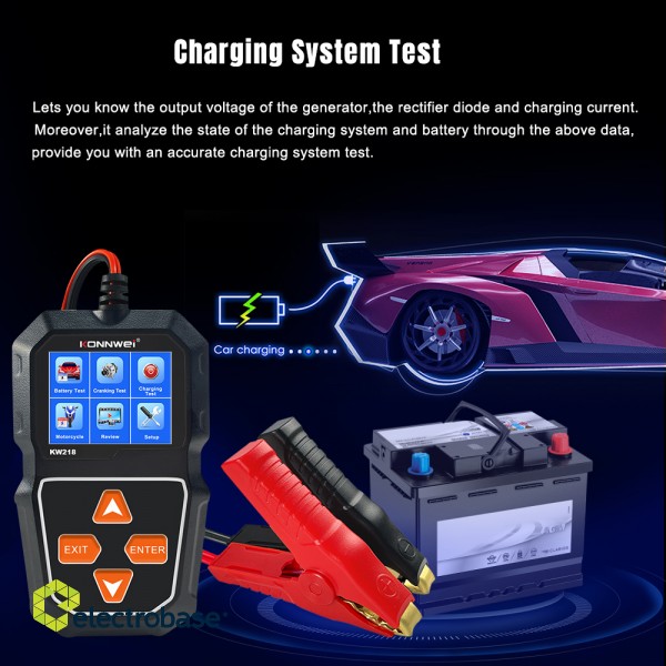 Auto and Motorcycle Battery Tester | 12V | 6V 5