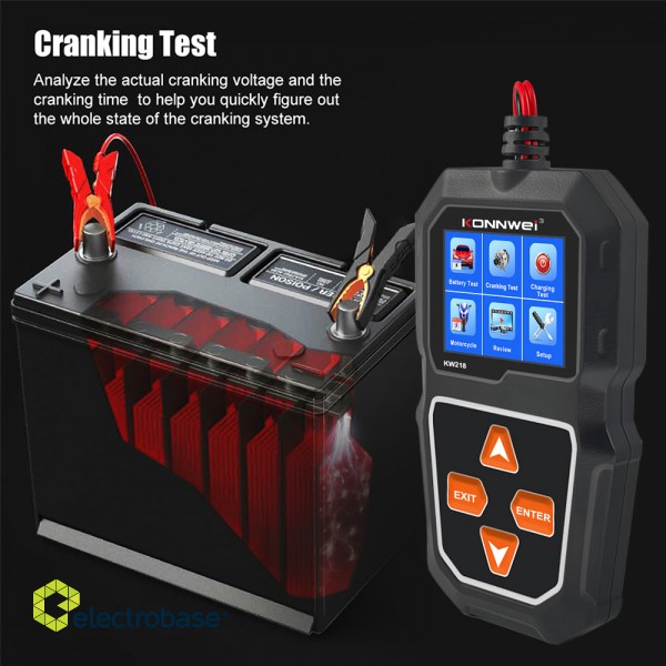 Auto and Motorcycle Battery Tester | 12V | 6V 4