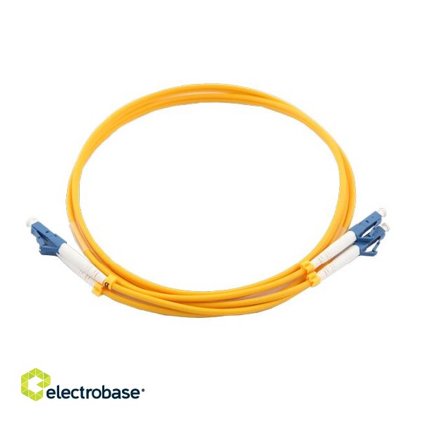 LC-LC patch cord/ 90 degree angled/ duplex/ SM/ 1m