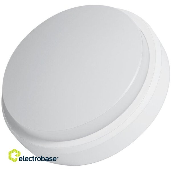 LED lights. Round surface-mounted lamp (Plafond) 14W 4000K 190x48mm with power supply unit image 1