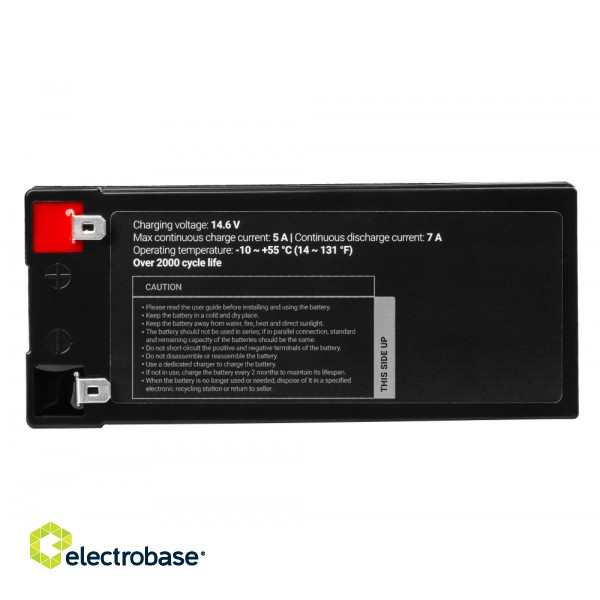 Akumulators Litija-dzelzs-fosfāts LiFePO4 12.8V 7Ah 2 