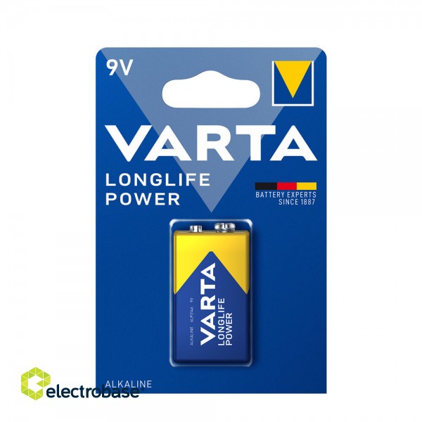 VARTA Longlife Power Alkaline Battery 9V (1,5V) B1