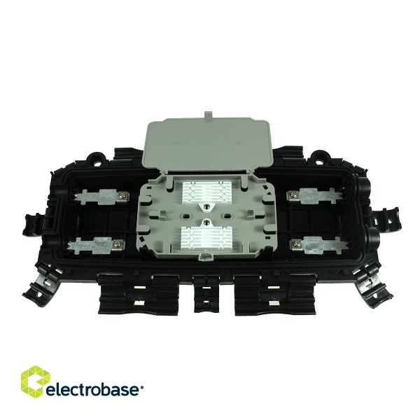 Kompakta izmēra 12-24 optiskajām šķiedrām inline Optisko kabeļu uzmava (mufta) instalācijām electrobase.lv 2