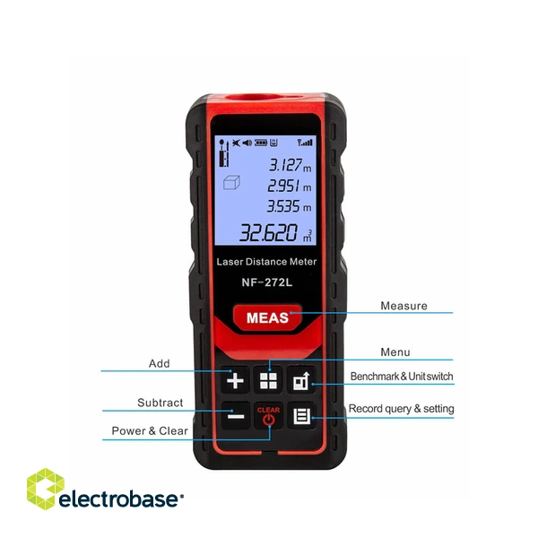 NOYAFA NF-272L Laser Distance Meter With 99% Precision and Audio Prompt 3