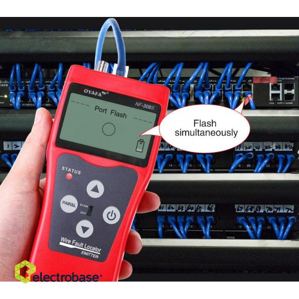 Tinklo, telefono ir koaksialinių kabelių daugiafunkcinis testeris | Kabelių gedimų lokalizatorius paveikslėlis 3