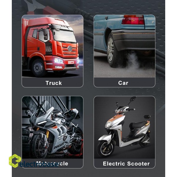 Automobilių sistemų ir baterijų daugiafunkcis testeris - analizatorius paveikslėlis 16