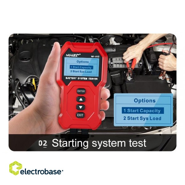 Automobilių sistemų ir baterijų daugiafunkcis testeris - analizatorius paveikslėlis 20