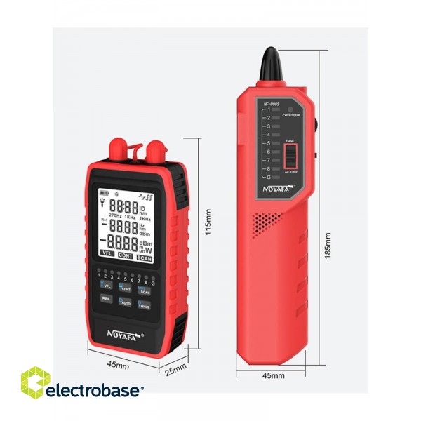 Optical Power Meter with Visual Fault Locator | Network Cable Multitester and Locator image 5