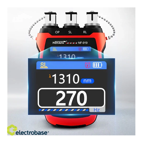 NOYAFA NF-919 Multifunctional Optical Fiber Tester: Integrated Optical Power Meter, Light Source, and VFL 2