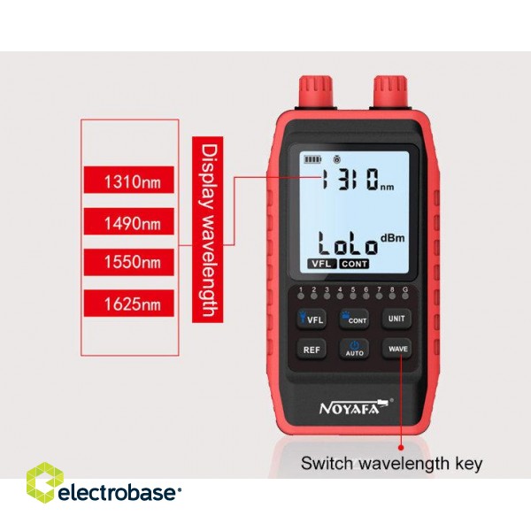 Optical Power Meter with Visual Fault Locator | Network Cable Multitester and Locator image 13