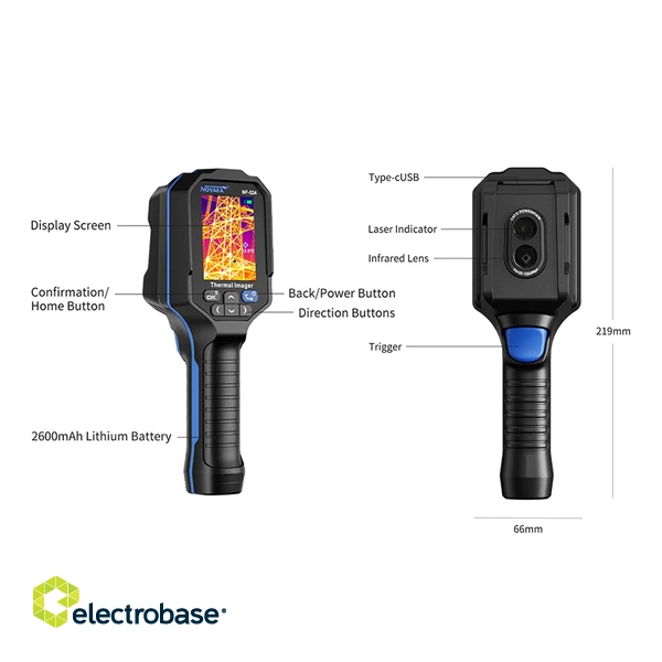 NOYAFA NF-524 Precision Detector: Multifunctional Thermal Imager for Real-Time Fault Localization and Smart Temperature Monitoring 3