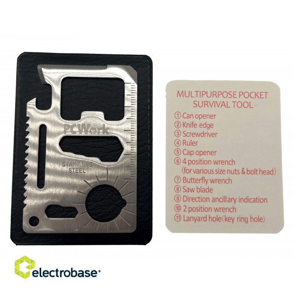 Multifunctional tool, 11 in one, Credit Card design image 3