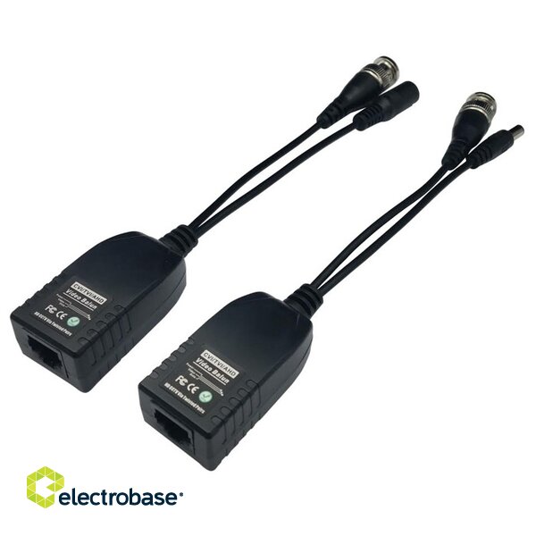 4MPAHD/HDCVI/TVI Passive Video Balun with power PAIR