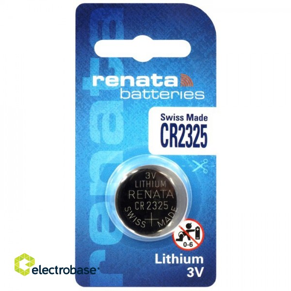 CR2325 baterijas Renata litija CR2325 iepakojumā 1 gb.