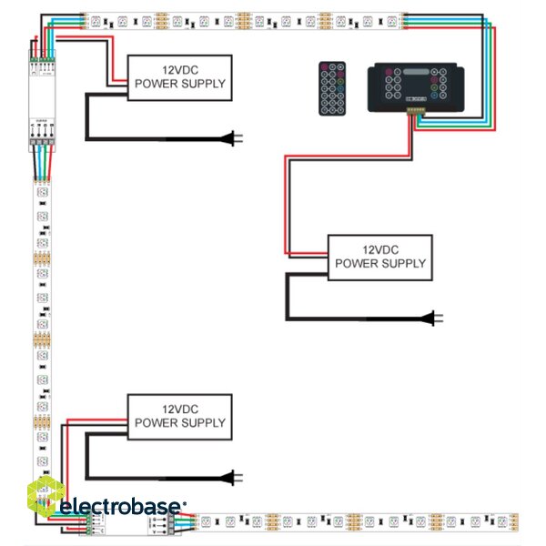 RGB LED strip amplifier injectro electrobase.eu