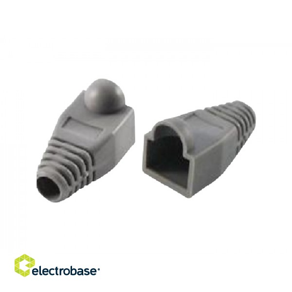 Boot for RJ 45 plug/ grey colour, Nordmark Structured LAN Cabling system