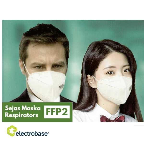Sejas Maska Respirators FFP2 NR Atbilst EN149:2001+A1:2009 cena par 1 gab