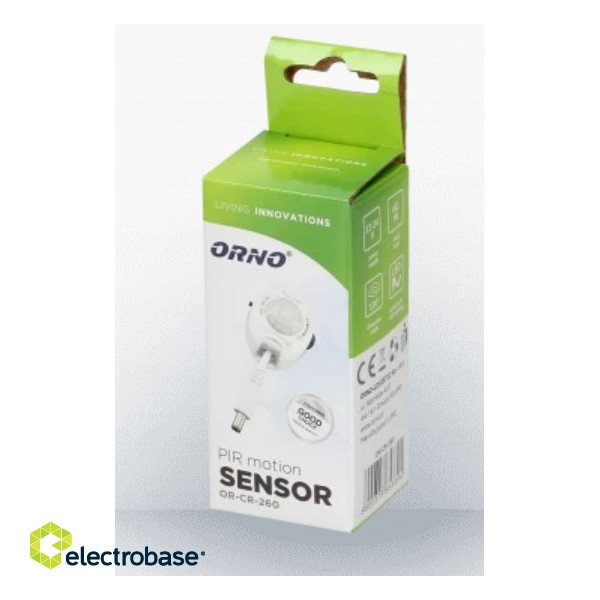 Kustības sensors LED lentei 120° 12-24V, max LED 60W, aptumšošanas funkcija фото 3