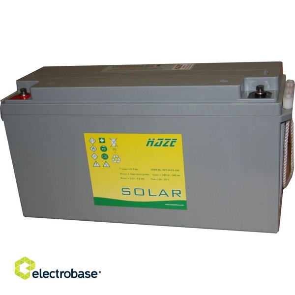 SOLAR Želejas (GEL) akumulators 12V 183Ah | 446-482x170x242mm | 45kg