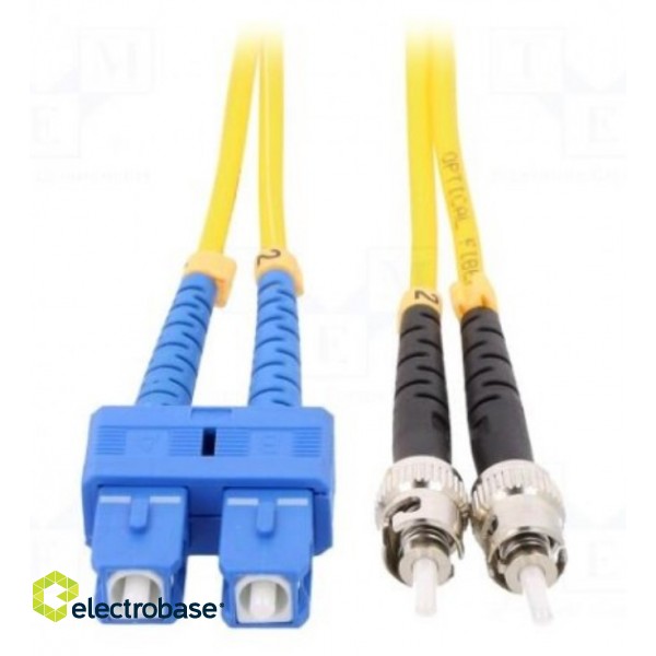 ST-SC patch cord duplex SM