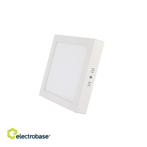 LED light panel. Square plasterboard panel 12W 3000K 170x40 with control unit