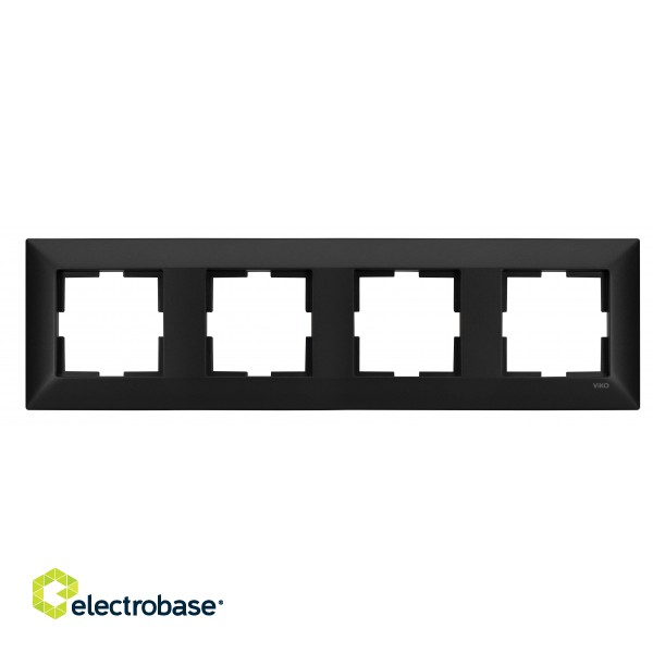 Rāmis 4-vietīgs melns Meridian NOVELLA Viko by Panasonic