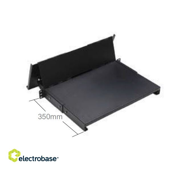 Foldable Keyboard shelf, 300mm, adjustable ,BLACK