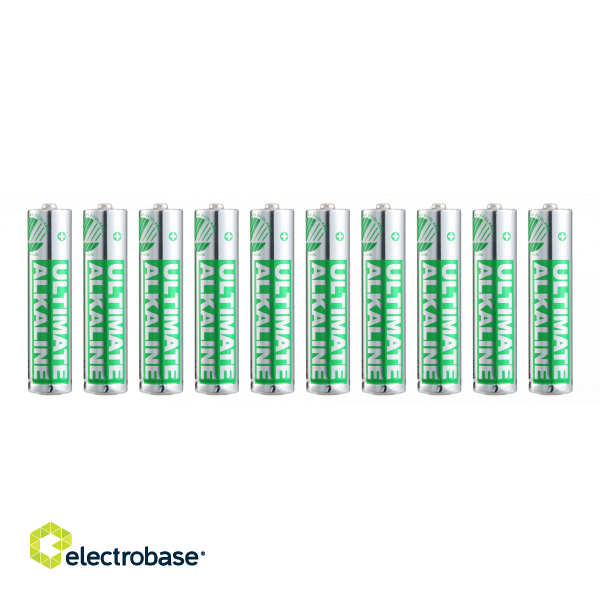 AAA LR03 baterija 1.5V Deltaco Ultimate Alkaline iepakojumā 10 gb. 2