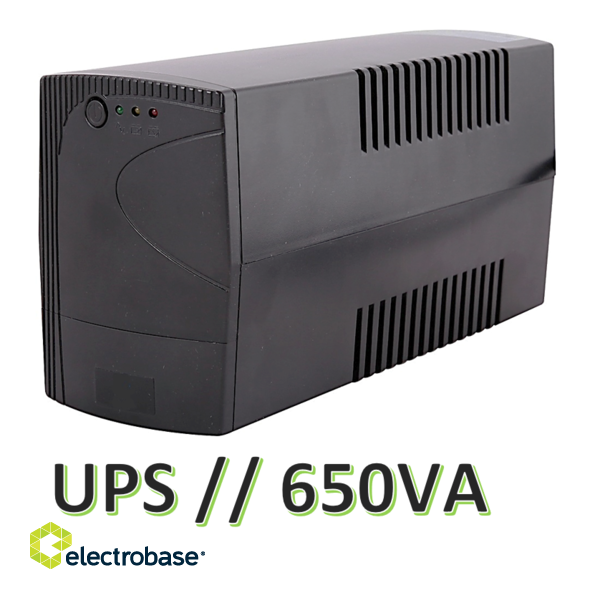 UPS nepārtrauktās barošanas bloks 650VA electrobase.lv 2