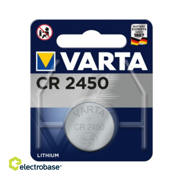BAT2450.V1; CR2450 patareid Varta liitium 6450 pakendis 1 tk.