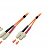 optiskās šķiedras komutācijas kabelis aukla Patchcord OM3 SC/UPS-SC/UPC electrobase.lv