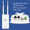 Ārējais 4G/LTE rūteris ar iebūvētu Wi-Fi moduli, 2xPoE-Out 4