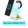 Bezvadu lādētājs [3in1] Android/Apple telefoniem, Buds austiņām un Watch pulksteņiem. electrobase.lv 3 4