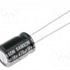 Capacitor: electrolytic; low impedance; THT; 470uF; 16VDC; Ø8x12mm