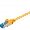 Goobay CAT 6A patch cable, S/FTP (PiMF), yellow, 2 m, Dust protection Bag - LSZH halogen-free