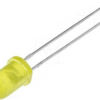 LED; 5mm; yellow; 600÷1000mcd; 60°; 20mA; 2÷2.5V; Front: convex