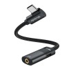 Adapteris USB-C uz AUX Stereo 3.5mm Jack + USB-C ligzda | 60W PD 2
