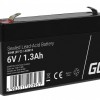 Green Cell AGM VRLA 6V 1.3Ah maintenance-free battery for the alarm system, cash register, toys