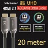 Optiskais savienotājvads Ultra High Speed HDMI 2.1 Optical Fiber Cable 20m , 8K@60, 4K@120, 48 Gbps electrobase.lv