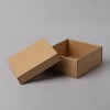 Gofrēta kartona kastes 180x180x50mm, brūnas, 14E (FEFCO 0427)